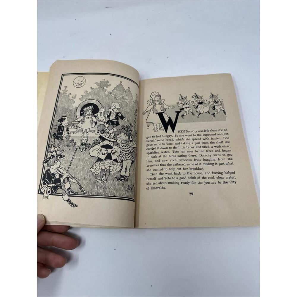 Baum, L. Frank. The Wizard of Oz  [1900] 1956 Rand McNally USA W.w. Denslow  VGC - Picture 6 of 7